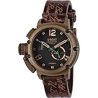 Chimera time only Bronze Mens Analog Automatic Watch with Leather Bracelet 8527, Brown