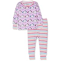 Hatley Baby Girls' Organic Cotton Long Sleeve Mini Pajama Sets