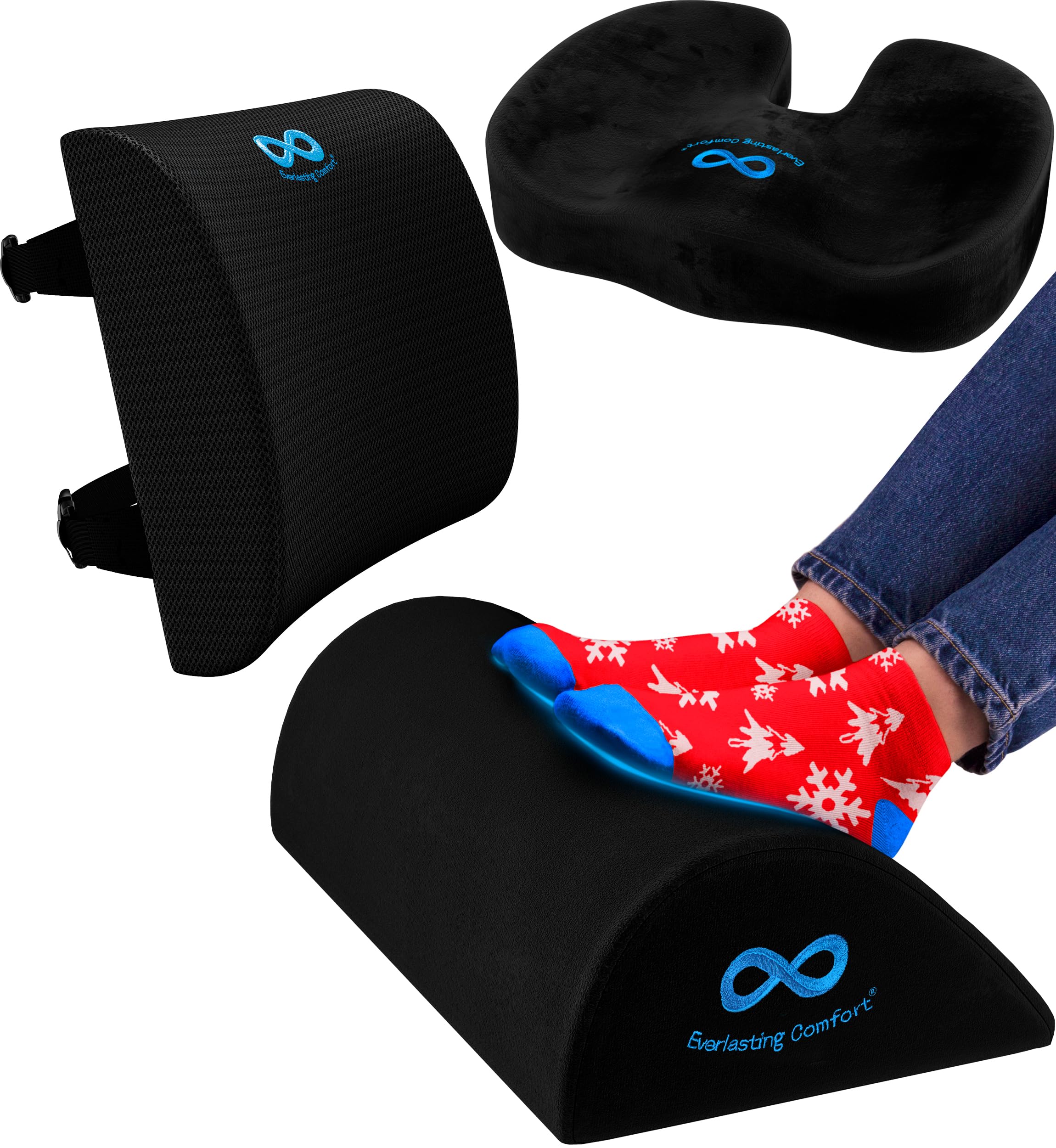 Travelmate Coccyx Orthopedic Gel-Enhanced Comfort Foam Seat