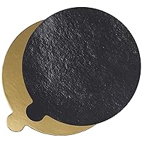 DecoPac Black/Gold Reversible Waxed Corrugated 50 Pack Cake Board, 5