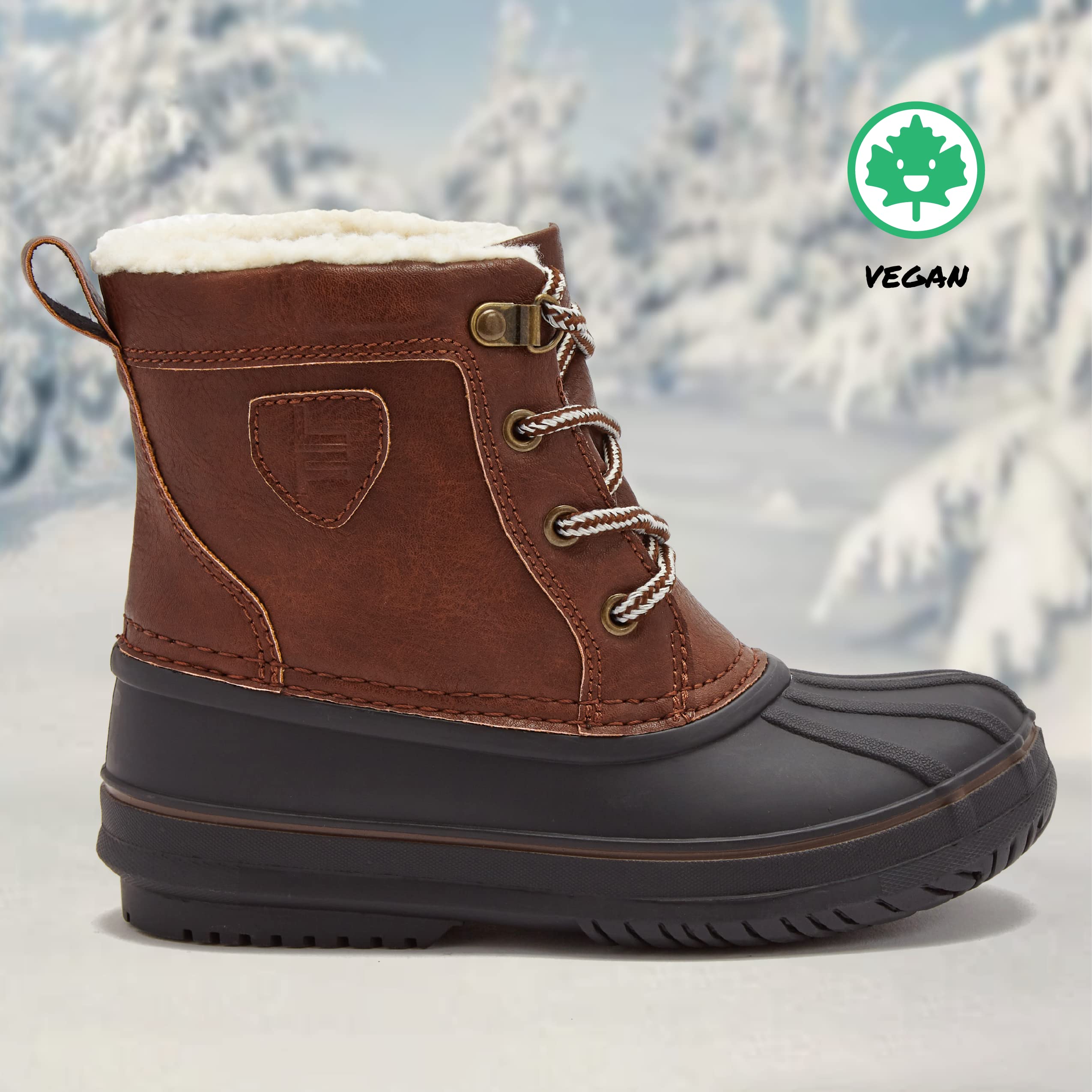 LONDON FOG Warrington Snow Boots for Kids - Insulated Winter Snow Duck Boots for Boys and Girls - Little Kid and Big Kid Sizes 11 to 7