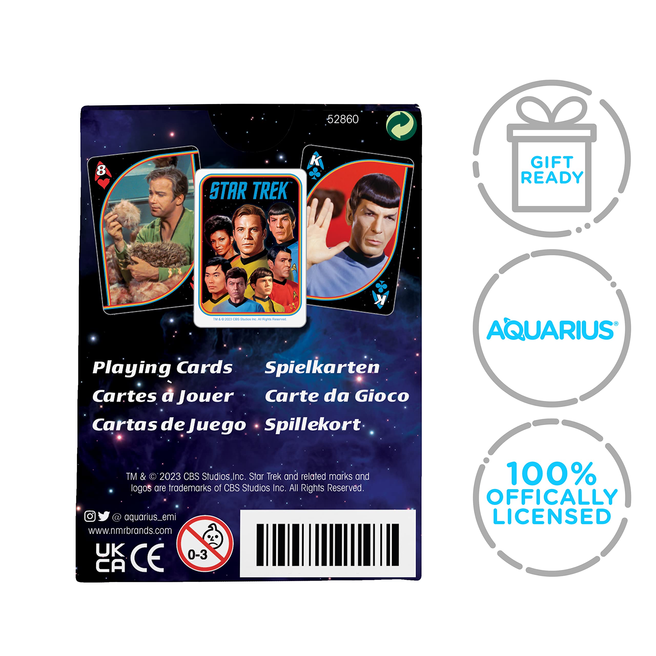 AQUARIUS Star Trek Original Series Playing Cards – Star Trek Original Series Themed Deck of Cards for Your Favorite Card Games - Officially Licensed Star Trek Merchandise & Collectibles