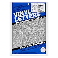 Graphic Products Duro 1/2-inch Gothic Letters and Numbers Set, 5