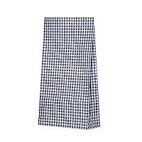 Heiko S3 Gingham Mini Paper Bags with Gusset, Blue, 5.9 x 2.6 x 11.0 inches (15 x 6.5 x 28 cm), 100 Sheets