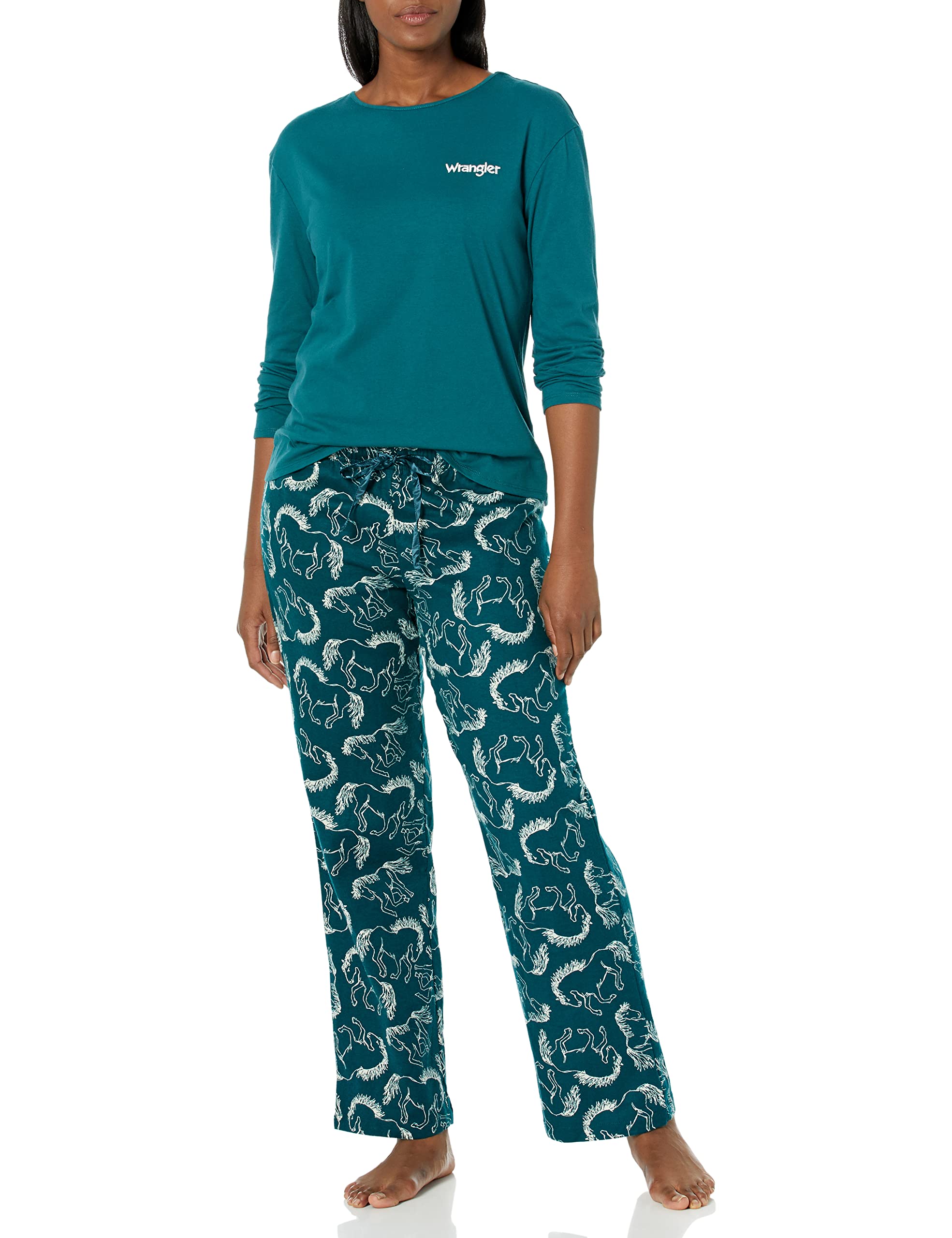 Mua Wrangler Women's Jersey Top and Flannel Pant Sleep Pajama Set trên  Amazon Mỹ chính hãng 2023 | Giaonhan247