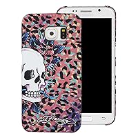 Ed Hardy Skull Color Leopard Samsung Galaxy S6 Case, Pink
