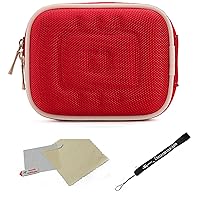 Lightweight HardShell Carrying Case For Sony Cyber Shot Digital Compact Camera (DSC HX, RX, TF, TX, W, WX) and Screen Protector and Mini Tripod