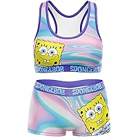 SpongeBob SquarePants Sports Bra and Boy Short Underwear Set in Sizes S, M, L and XL