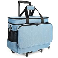 Sewing Machine Case with Wheels, Rolling Sewing Machine Tote for Carrying, Fits for Most Machines