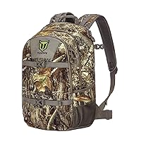 TIDEWE Hunting Backpack with Waterproof Rain Cover, 25L Realtree Edge Camo Hunting Pack, Durable Hunting Day Pack for Bow Rifle Gun