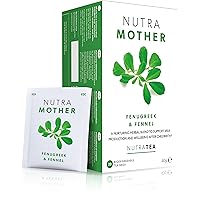 NUTRAMOTHER - Lactation Support Tea | Breastfeeding Tea - Lactation Tea For Increased Breast Milk - Includes Fenugreek & Raspberry Leaf - 120 Enveloped Tea Bags - by Nutra Tea - Herbal Tea - (6 Pack)