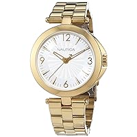 NAD14001L Watch NAUTICA Stainless Steel White Golden Woman