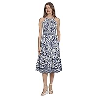 Maggy London Women's Spaghetti Halter Neck A-line Dress