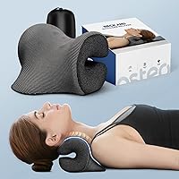 Neck Stretcher with Magnetic Therapy Cover, 2 Modes[Gentle/Strong] Pain Relief Cervical Traction Device, No Smell Neck and Shoulder Relaxer, Chiropractic Pillow for TMJ Headache Spine Alignment