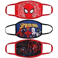 Concept One Spider-Man and Miles Morales Team Characters 3-Pack of Kids Face Masks, multicolor (MABC0033)