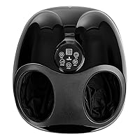 Shiatsu Foot Massager Machine - Deep Tissue Kneading Air Compression for Sore Feet, Muscle Pain Relief, Fasciitis, Neuropathy - Spa Relaxation, 3 Levels of Manipulation Intensity, Heat