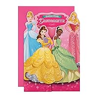 Hallmark Birthday Card for Granddaughter - Disney Princess Gate Fold Design