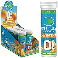 Electrolyte Tablets - Natural & Sugar-Free Hydration Tablets, Provides Sports Hydration Electrolytes with Vitamins, Energy, Immunity & Muscle Recovery | Orange Pack, 80 Tablets
