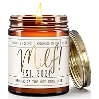 New Mom Gifts for New Mom - 'Est. 2024' Candle, w/Coconut & Vanilla-infused Essential Oils I Postpartum Gifts for Mom I First Time Mommy Gifts I Push Presents for New Mom I 50Hr Burn, USA Made