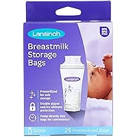 Lansinoh Breastmilk Storage Bags 25 Each ( Pack of 3)