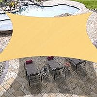 OutdoorLines Rectangle Sun Shade Sails for Patios 10 x 13 ft Sun UV Blocking Outdoor Canopy, Sunshades for Backyard, Lawn and Garden and All Outdoor Activities, Sand