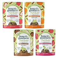 Plant Snacks Dog Treats, Enriched with Omega 3s & Postbiotics, 8oz Variety Pack, 4 Bags