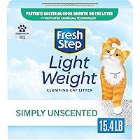Lightweight Clumping Cat Litter, Unscented, 15.4 lbs (Package May Vary)