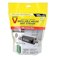 Victor M922 Fast-Kill Brand Ready-to-Use Refillable Mouse Station – 10 Blocks