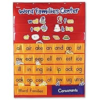 Learning Resources Word Families Center Pocket Chart, ABC, Phonics Chart, Measures 28