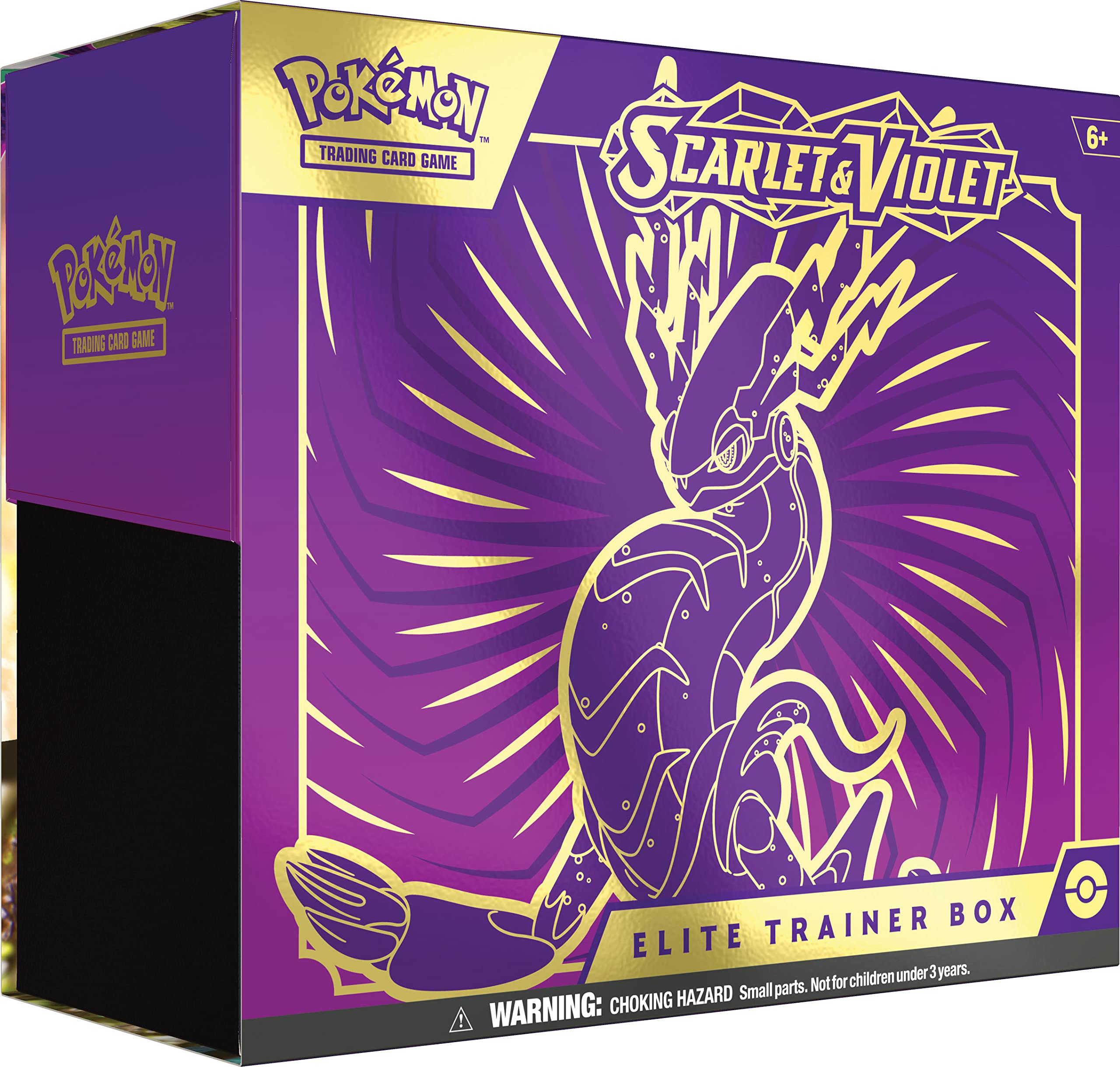 Pokemon TCG: Scarlet and Violet Elite Trainer Box - Miraidon Purple (1 Full Art Promo Card, 9 Boosters and Premium Accessories)