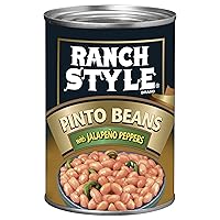 Ranch Style Pinto Beans With Jalapeno Peppers, Canned Beans, 15 OZ