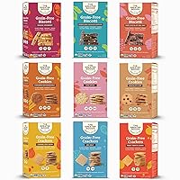 The Greater Goods Snacking Co. Super Sampler Mixed Bundle - Organic, Vegan, Grain Free, Gluten Free, and Paleo Friendly - Delicious Small Batch Almond Flour Baked Snacks - 9-Pack