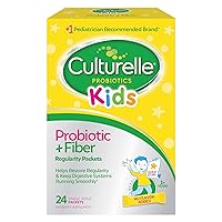 Culturelle Kids Probiotic + Fiber Packets (Ages 3+) - 24 Count - Digestive Health & Immune Support - Helps Restore Regularity (Packaging may vary)