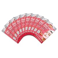 HYPOALLERGENIC Strawberry Peeling MASK - 3-PHASE-EFFECT - for 20 Applications (Pack of 10 x 2 units. 6 ml per unit)- for all skin types