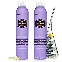 HASK Biotin Thickening Dry Shampoo Kits for all hair types, aluminum free, no sulfates, parabens, phthalates, gluten or artificial colors (6.5oz-Qty2)
