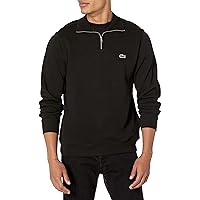 Lacoste Men's Long Sleeve 1/4 Zip Cotton Sweatshirt
