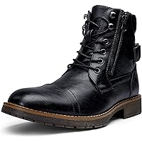 Vostey Men's Boots Boots for Men Casual Boots Motorcycle Combat Ankle Dress Boots Mens