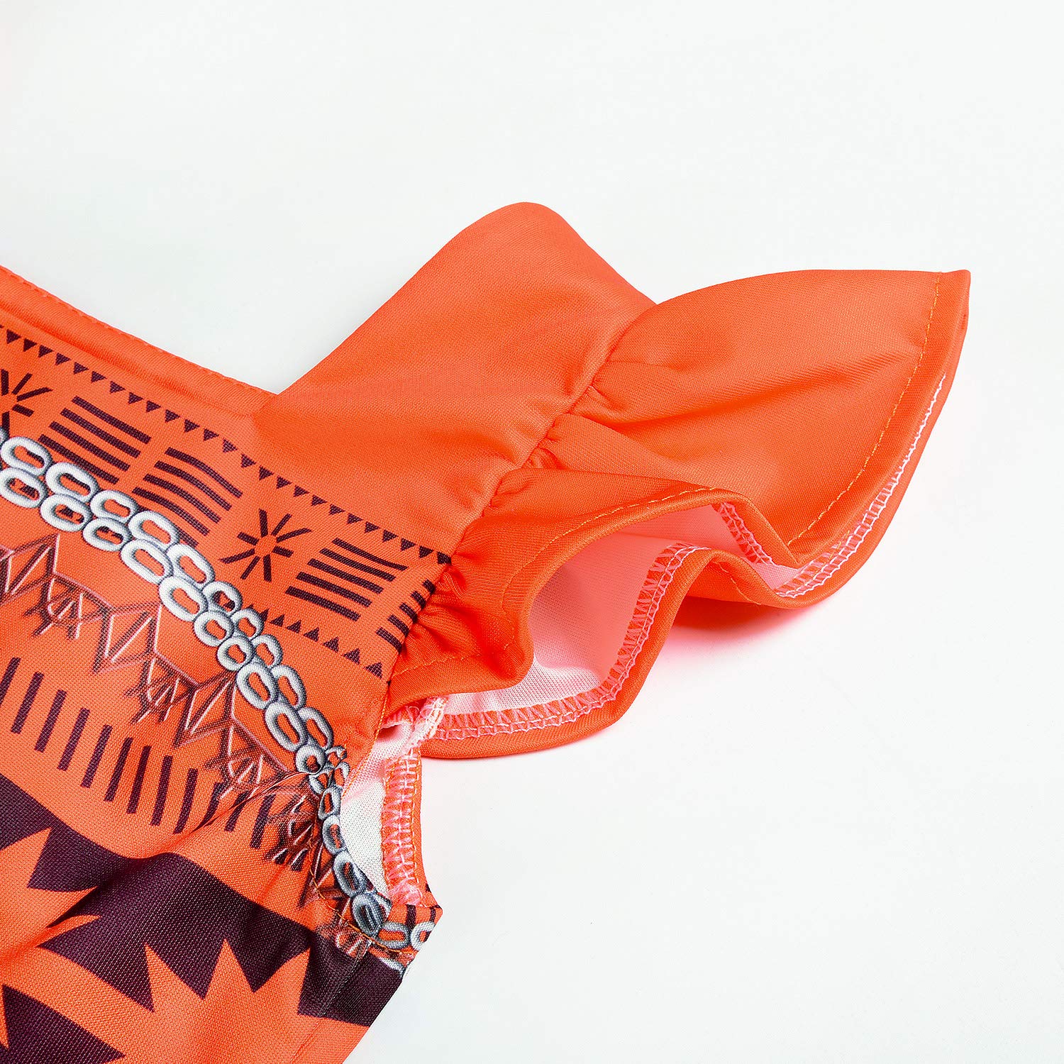 JerrisApparel Princess Costume Two-Piece Skirt Set Dress Up for Girls (3T-4T, Orange)