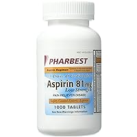 Aspirin 81mg - 1000 Tablets