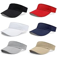 6 Pieces Sun Visor Hats for Women Adjustable Sun Protection Cap Hats