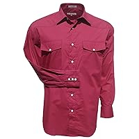 Men's Casual Western Snap Shirt Regular, Big & Tall Sizes, Long Sleeve Pockets Cotton Blend