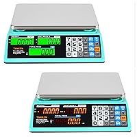 Price Computing Scale, Digital Food Commercial Scale, 88lb/40kg Electronic Counting Scale for Retail Meat Fruit Produce