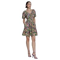 Donna Morgan Women's Fun Print Colorful Dress Dressy Casual Day Event Party Date