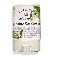 Natural Deodorant Jasmine for Women, Mini, Travel Size - No Aluminum, No Chemicals