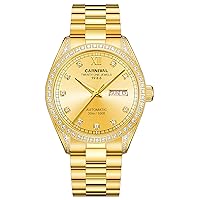 Carnival Men's Japan Automatic Mechanical Watch with Gold Plated Case