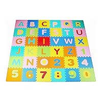 BalanceFrom Kid's Puzzle Exercise Play Mat with EVA Foam Interlocking Tiles