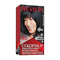 Permanent Hair Color, Permanent Hair Dye, Colorsilk with 100% Gray Coverage, Ammonia-Free, Keratin and Amino Acids, 12 Natural Blue Black, 4.4 Oz (Pack of 1)