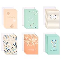American Greetings Sympathy Cards Assortment, 6 Nature-Inspired Designs (48-Count)