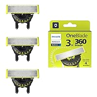 Genuine OneBlade 360 Blade Replacement Blades New Version, 3 Count, QP430/80 (Replaces version QP230/80)