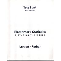 TB Elementary Statistics: Picturing The World TB Elementary Statistics: Picturing The World Paperback
